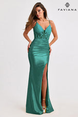 Faviana Illusion Corset Prom Dress 11400