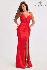 Faviana Illusion Corset Prom Dress 11400
