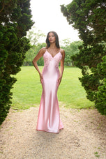 Faviana Low Back Satin Prom Dress 11402