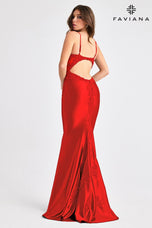 Faviana Illusion Side Lace Prom Dress 11403