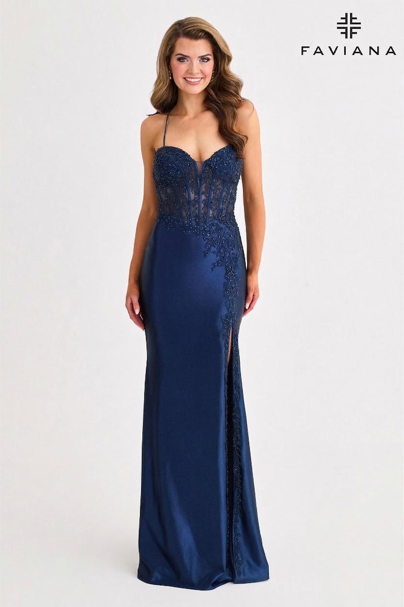 Faviana Illusion Corset Prom Dress 11404 Faviana Illusion Corset Prom Dress 11404