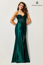 Faviana Illusion Corset Prom Dress 11404