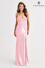 Faviana Illusion Corset Prom Dress 11404
