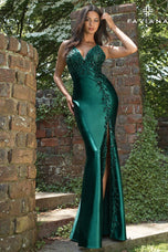 Faviana V-Neck Lace Prom Dress 11405