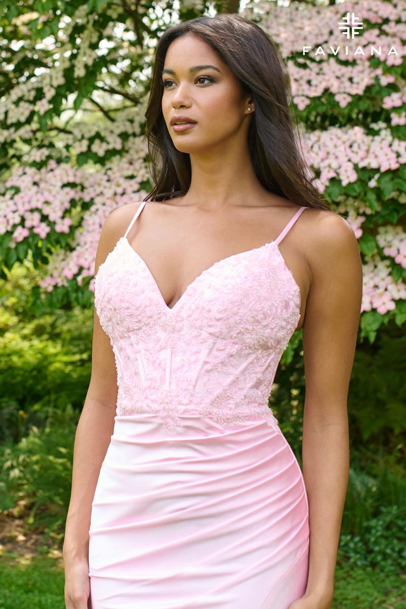 ruched waist formal dress Ruched Halter-Neck Column Gown with Dropped Waist