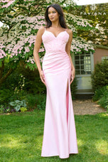 Faviana Ruched Corset Prom Dress 11406