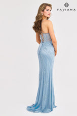Faviana Beaded Illusion Prom Dress 11409