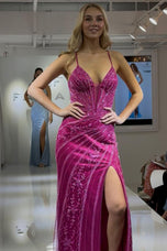 Faviana Beaded Illusion Prom Dress 11409