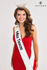 Faviana Elegant Strapless Beaded Prom Dress 11410