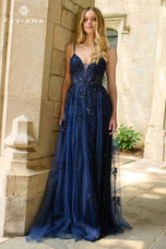 Faviana A-Line Illusion Corset Prom Dress 11413