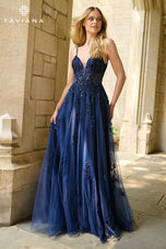 Faviana A-Line Illusion Corset Prom Dress 11413