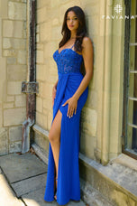 Faviana Corset Ruched Prom Dress 11415