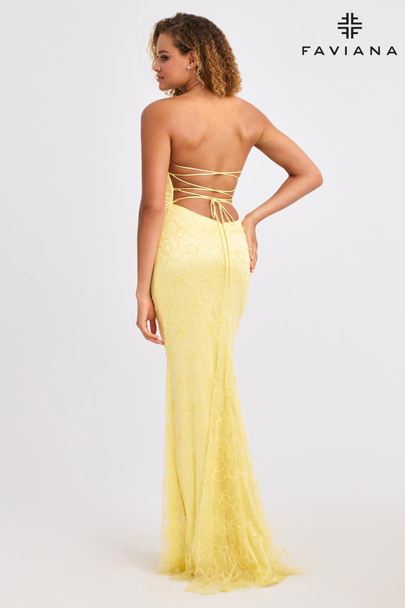 Faviana Strapless Tight Prom Dress 11416