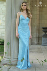 Faviana Lace-up Back Prom Dress 11417