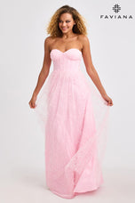 Faviana A-Line Corset Prom Dress 11418