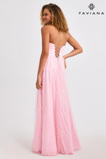 Faviana A-Line Corset Prom Dress 11418
