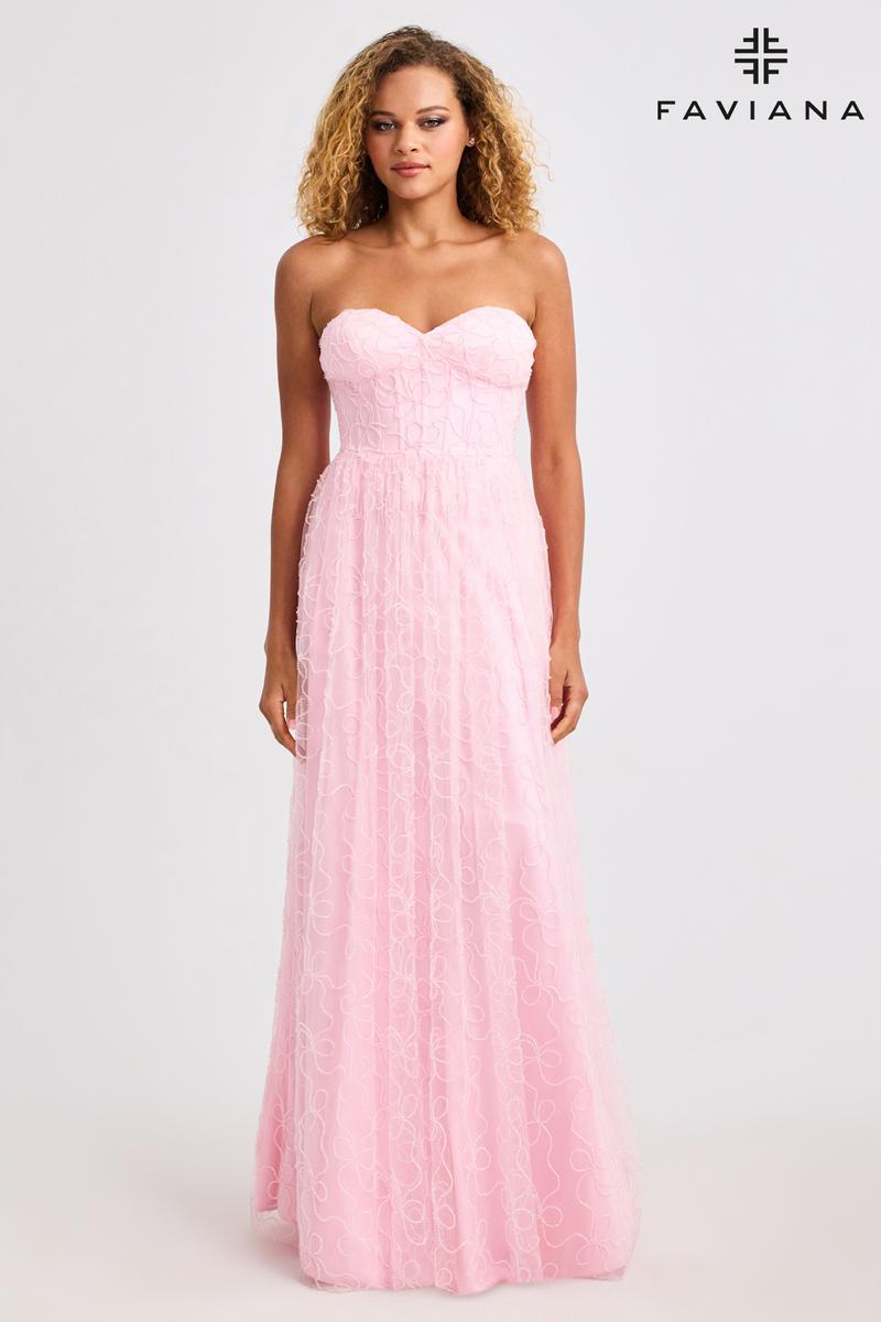 Faviana A-Line Corset Prom Dress 11418