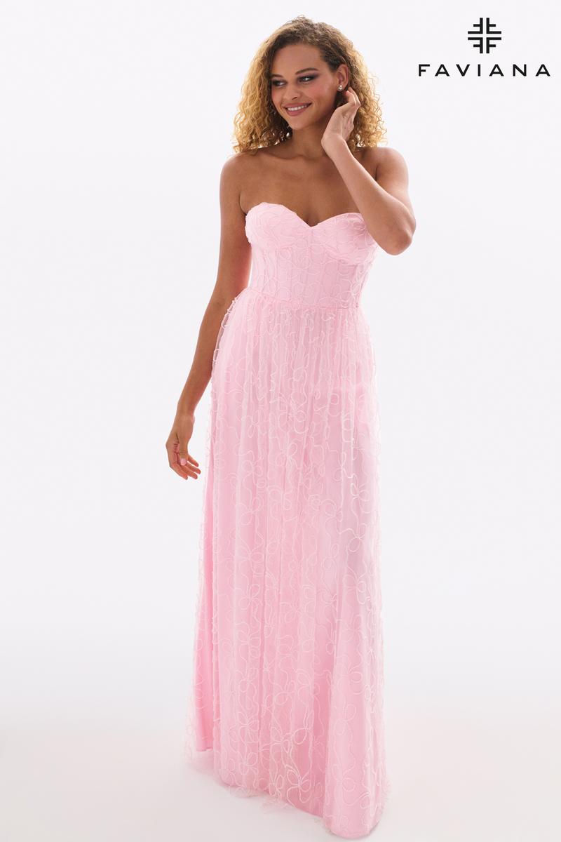Faviana A-Line Corset Prom Dress 11418