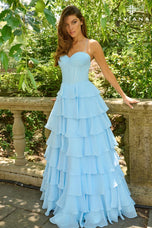 Faviana Ruffle Corset Prom Dress 11420