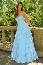Faviana Ruffle Corset Prom Dress 11420