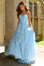 Faviana Ruffle Corset Prom Dress 11420