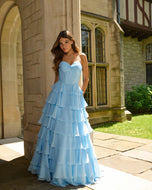 Faviana Ruffle Corset Prom Dress 11420