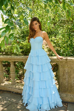 Faviana Ruffle Corset Prom Dress 11420