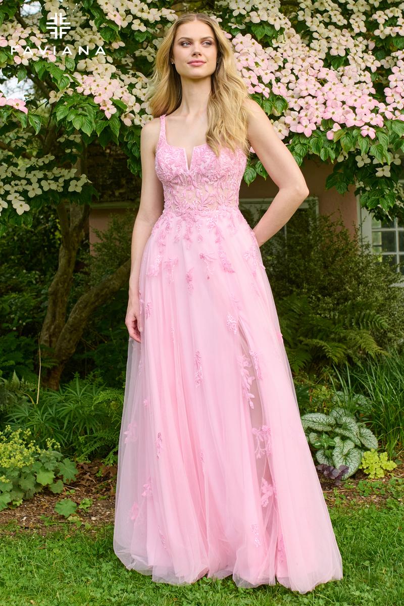 Faviana Illusion Lace A-Line Prom Dress 11437