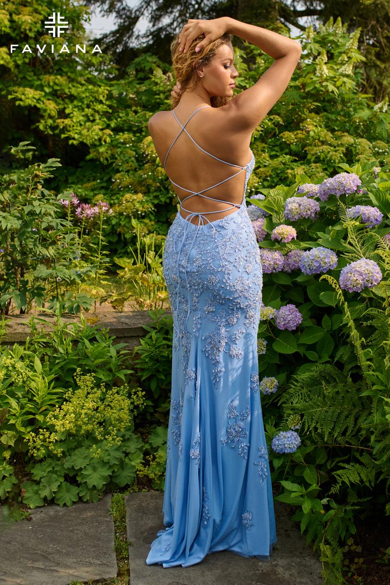 Faviana Beaded Lace Tight Prom Dress 11440 Faviana Beaded Lace Tight Prom Dress 11440