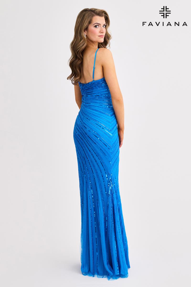 Faviana Sequin Fitted Prom Dress 11462