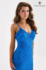 Faviana Sequin Fitted Prom Dress 11462