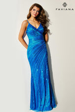 Faviana Sequin Fitted Prom Dress 11462