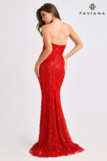 Faviana Strapless Tight Prom Dress 11463