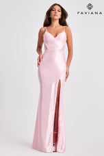 Faviana Lace Applique Corset Prom Dress 11466