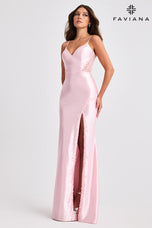 Faviana Lace Applique Corset Prom Dress 11466