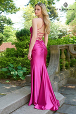 Faviana Corset Ruched Illusion Prom Dress 11469