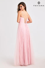Faviana Delicate A-Line Lace Prom Dress 11471