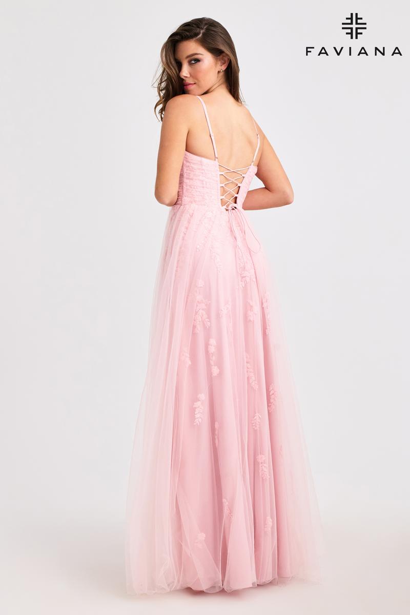 Faviana Delicate A-Line Lace Prom Dress 11471