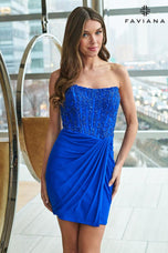 Faviana Ruched Strapless HoCo Dress 11521