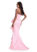 ASHLEYlauren Strapless Side Ruffle 11751 - B