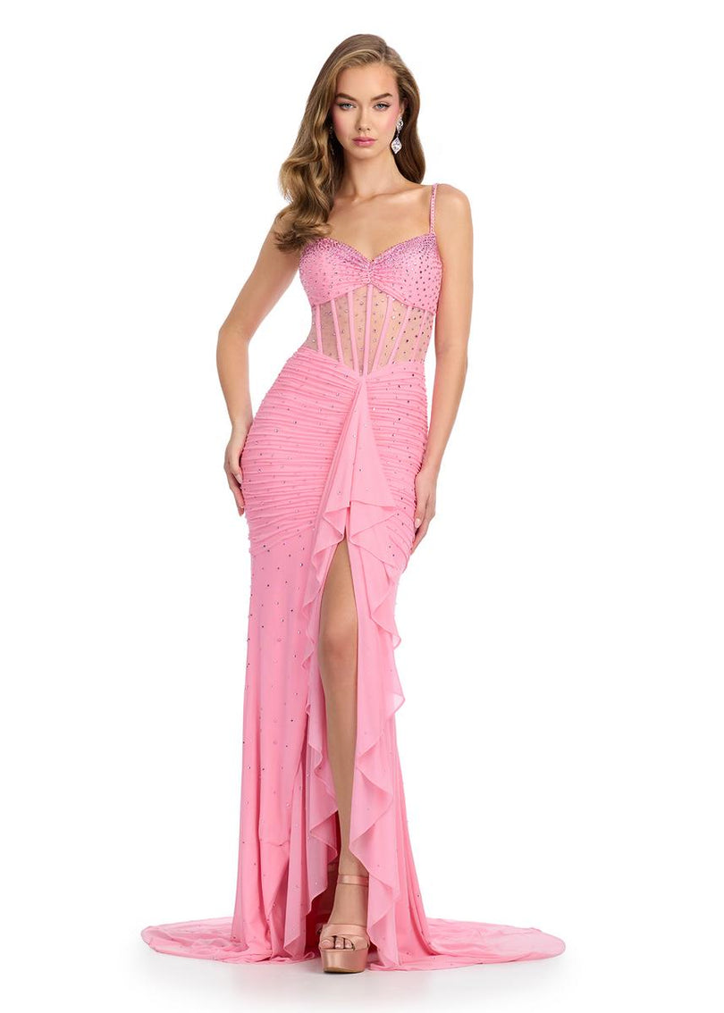 ASHLEYlauren Bustier Corset Prom Dress 11930 ASHLEYlauren Bustier Corset Prom Dress 11930