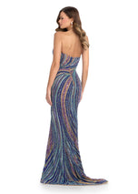 ASHLEYlauren  Strapless Beaded Prom Dress 11963