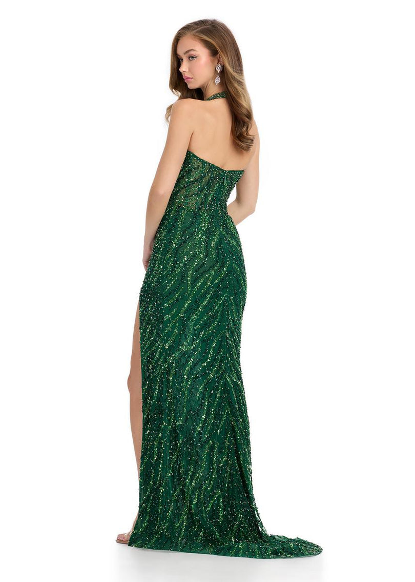 Elegant Emerald Green Sparkly Formal Dress ASHLEYlauren Beaded Illusion Halter Long Prom Dress 11964 Black Elegant Emerald Green Sparkly Formal Dress ASHLEYlauren Beaded Illusion Halter Long Prom Dress 11964 Black