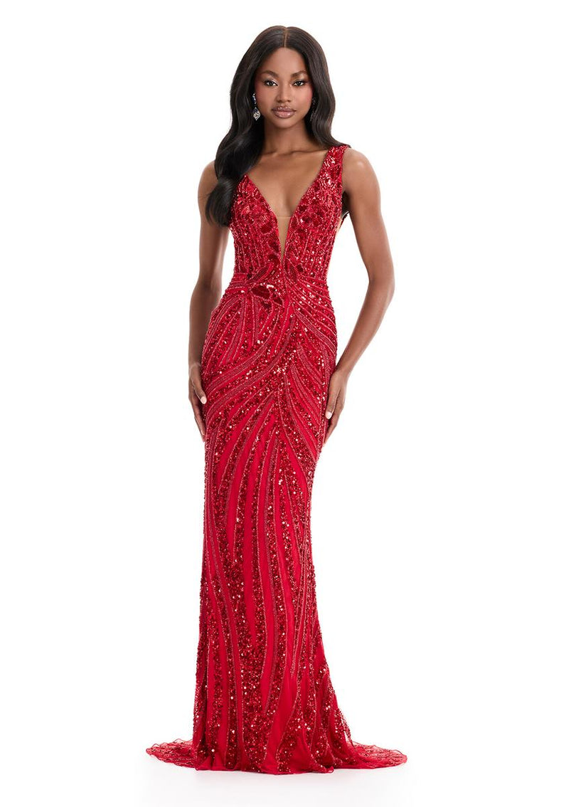 ASHLEYlauren Beaded Dress 11980 ASHLEYlauren Beaded Dress 11980