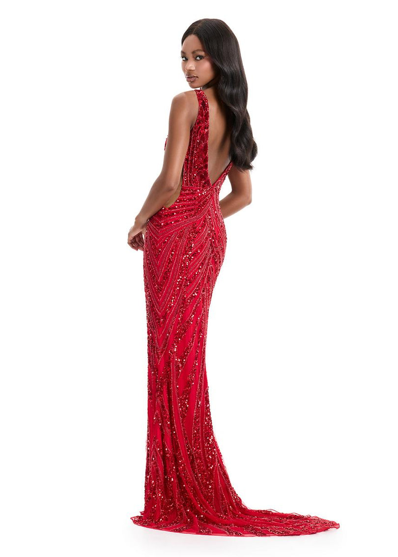 ASHLEYlauren Beaded Dress 11980 Silver/Gold / 10 ASHLEYlauren Beaded Dress 11980 Silver/Gold / 10