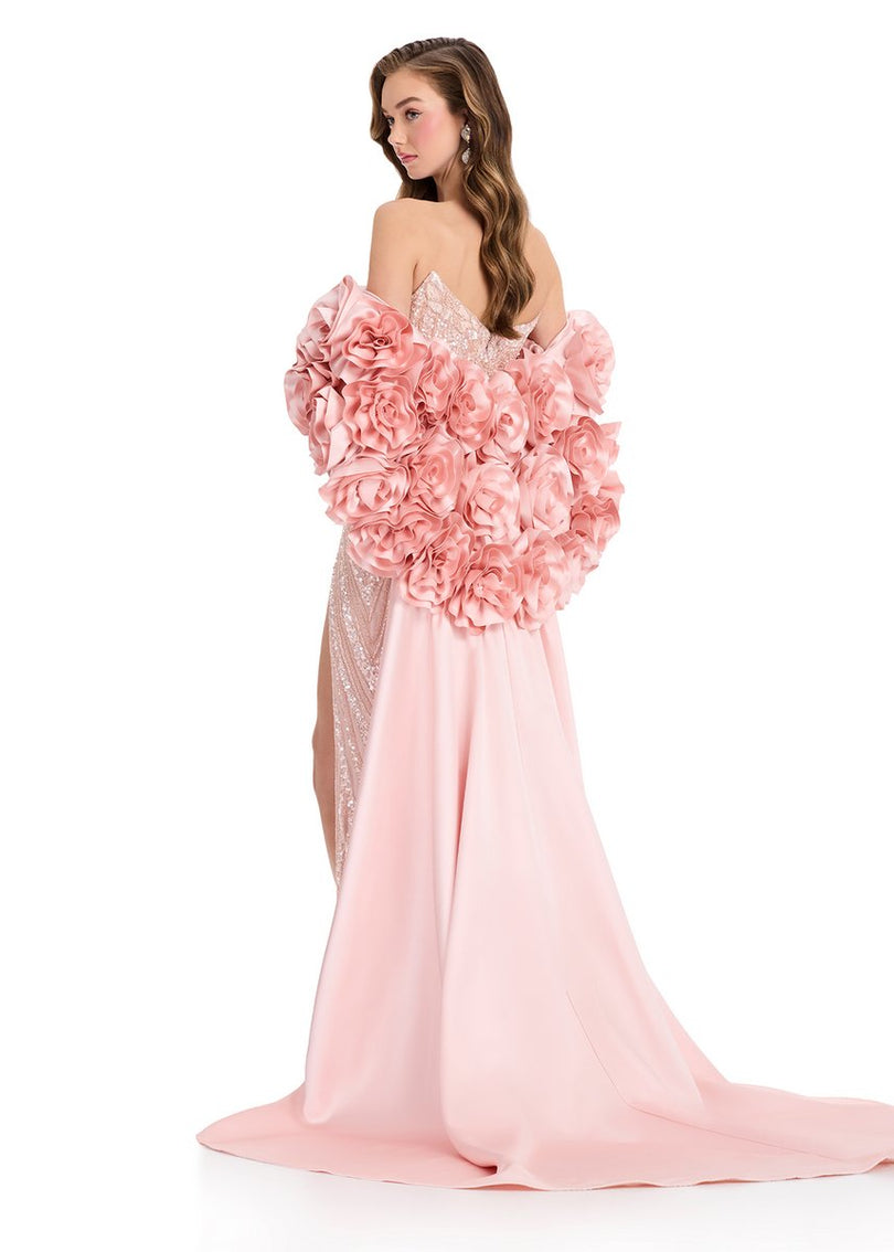 ASHLEYlauren Rosette Cape 12040