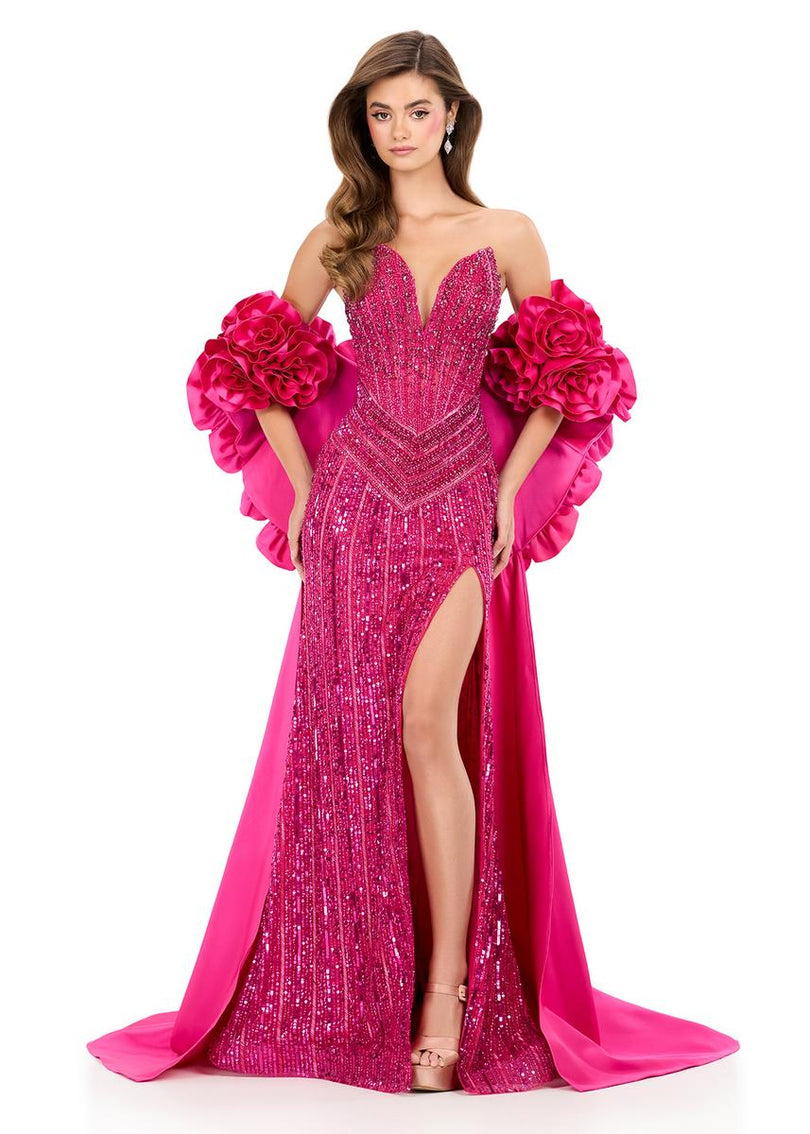 ASHLEYlauren Rosette Cape 12040