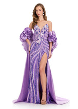 ASHLEYlauren Rosette Cape 12040