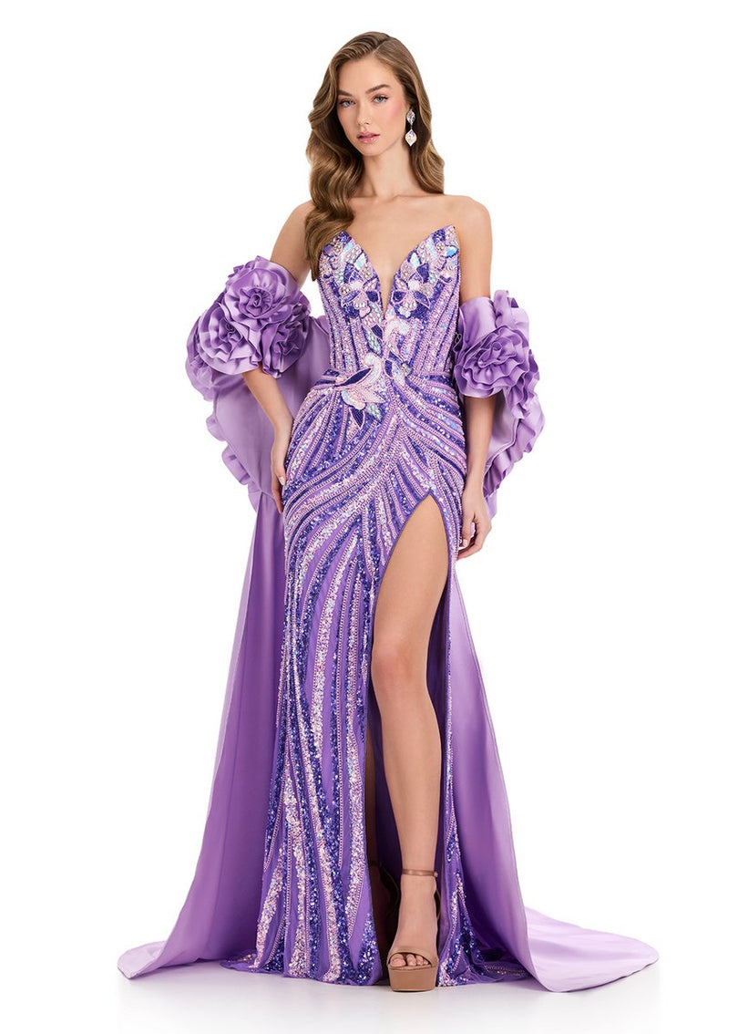 ASHLEYlauren Rosette Cape 12040