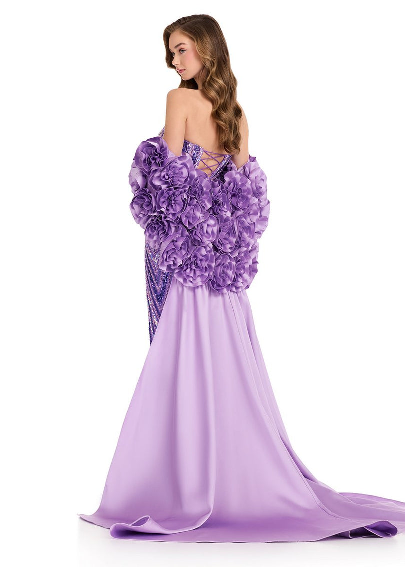 ASHLEYlauren Rosette Cape 12040
